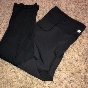 Lululemon mesh black crop leggings